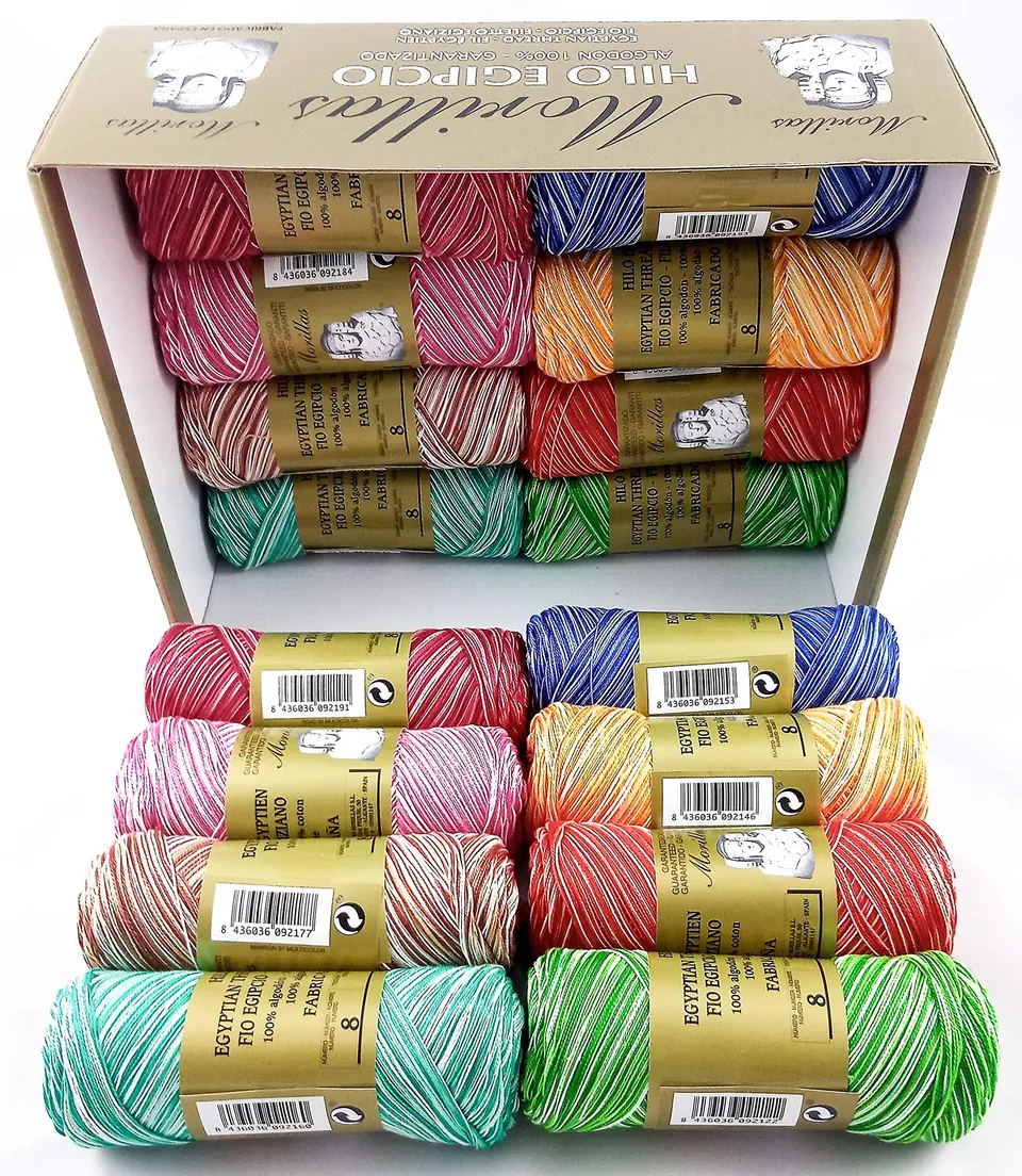 Morillas Zepelines Ne 8/2 cotone perlato 16 gomitoli colori
