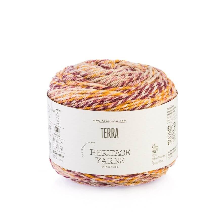 Rosarios4 Terra Print filato tinta stampata