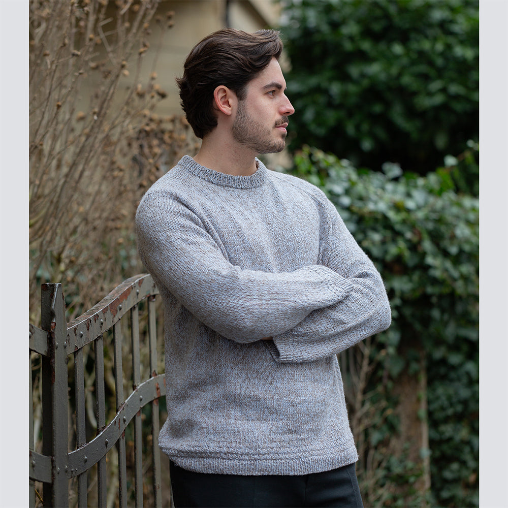 Pascuali Granite Line Sweater schema maglia raglan top-down