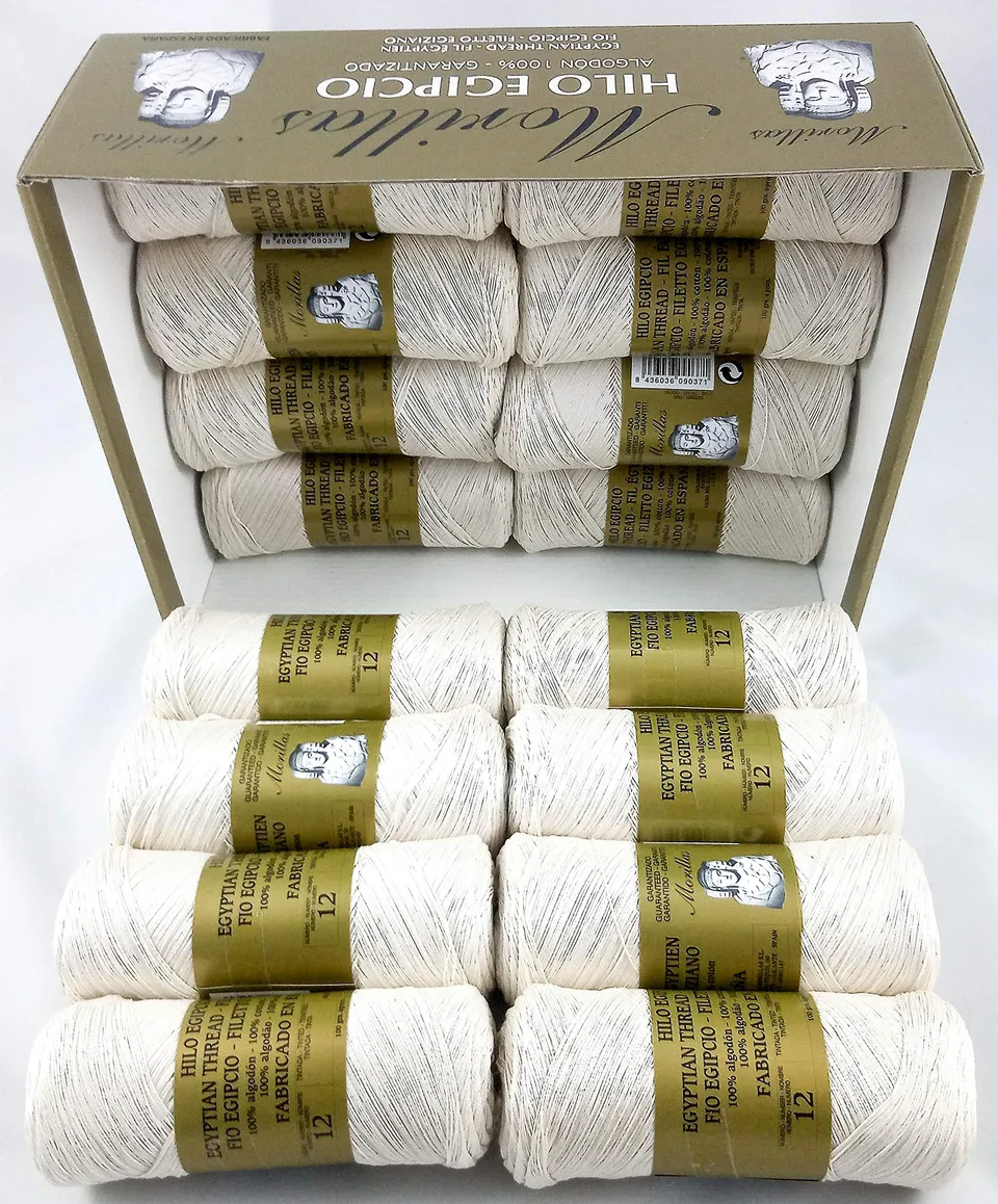 Morillas Zepelines Ne 12/2 cotone perlato 16x100g ecrù