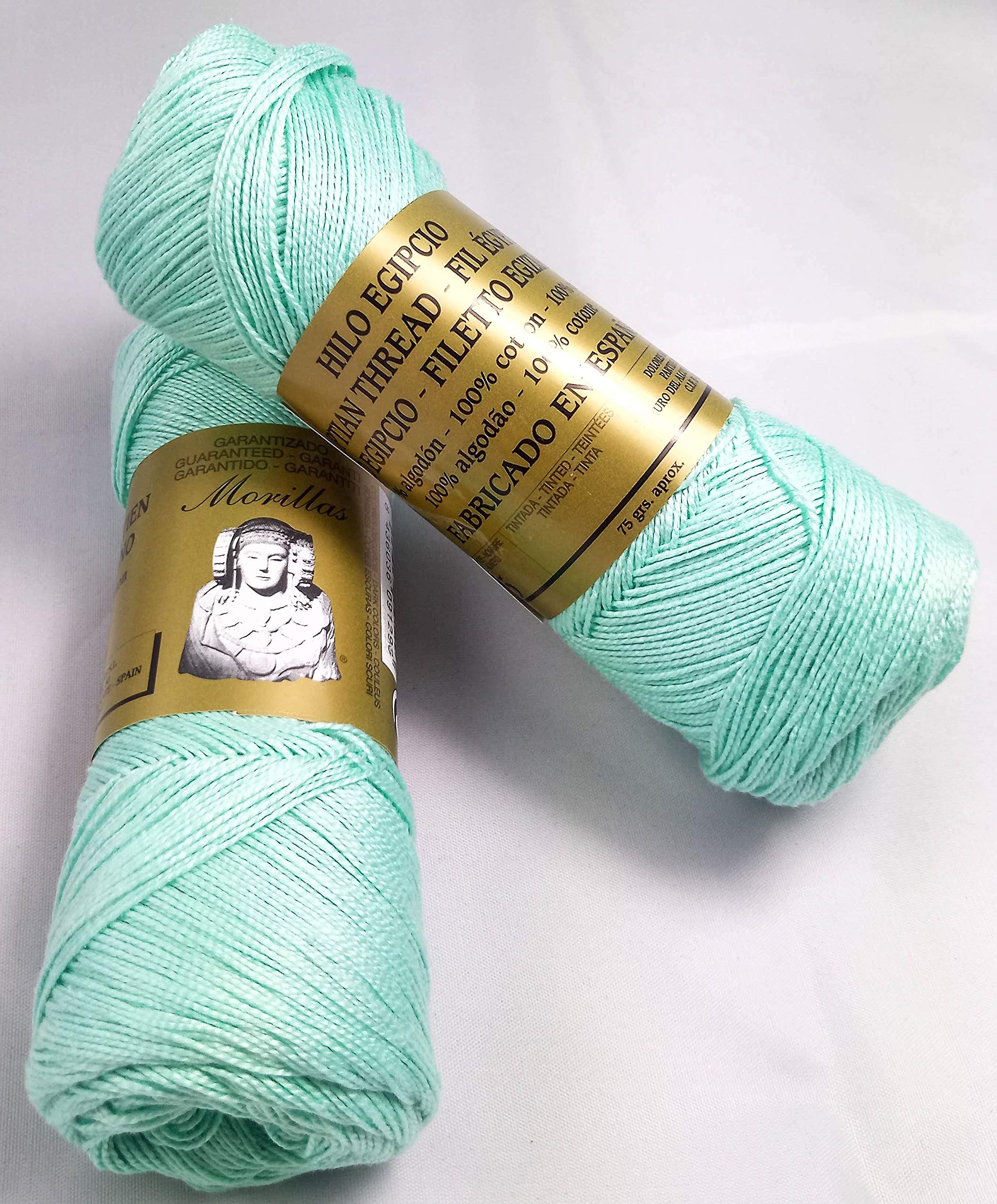 Morillas Zepelines Ne 8/2 cotone perlato turchese 39 2x75 g mercerizzato
