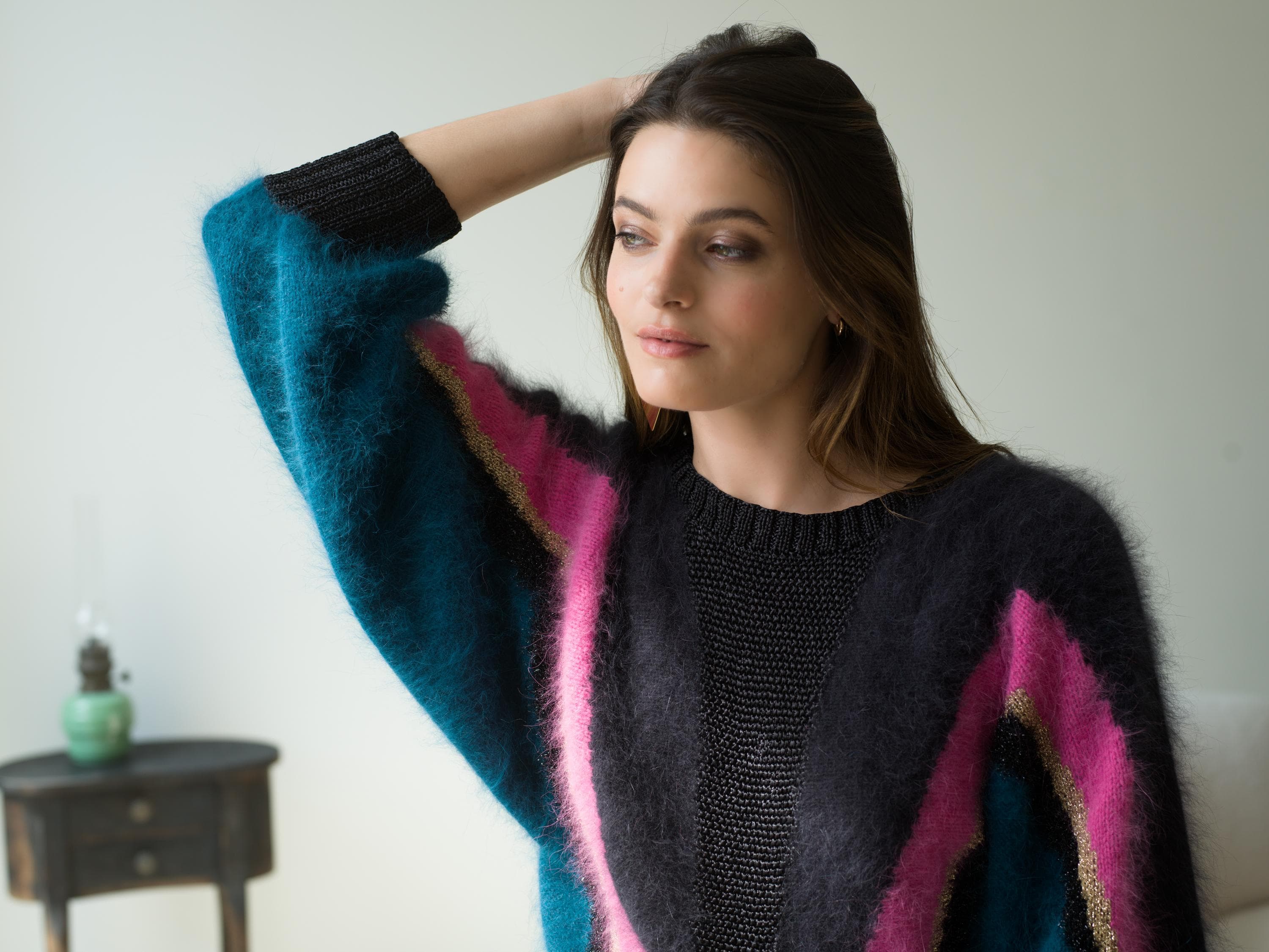 Annyblatt Scarlett kit maglia Dubaï e Rosa angora