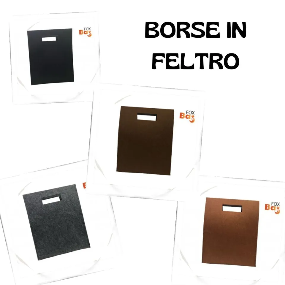 Il Filo di Arianna borsa feltro 3mm shopper 40x33cm
