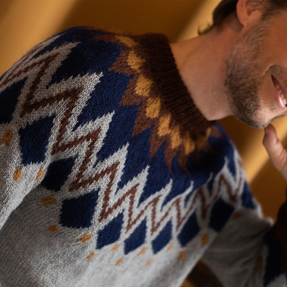 Pascuali Lares Men’s Pullover schema maglione jacquard