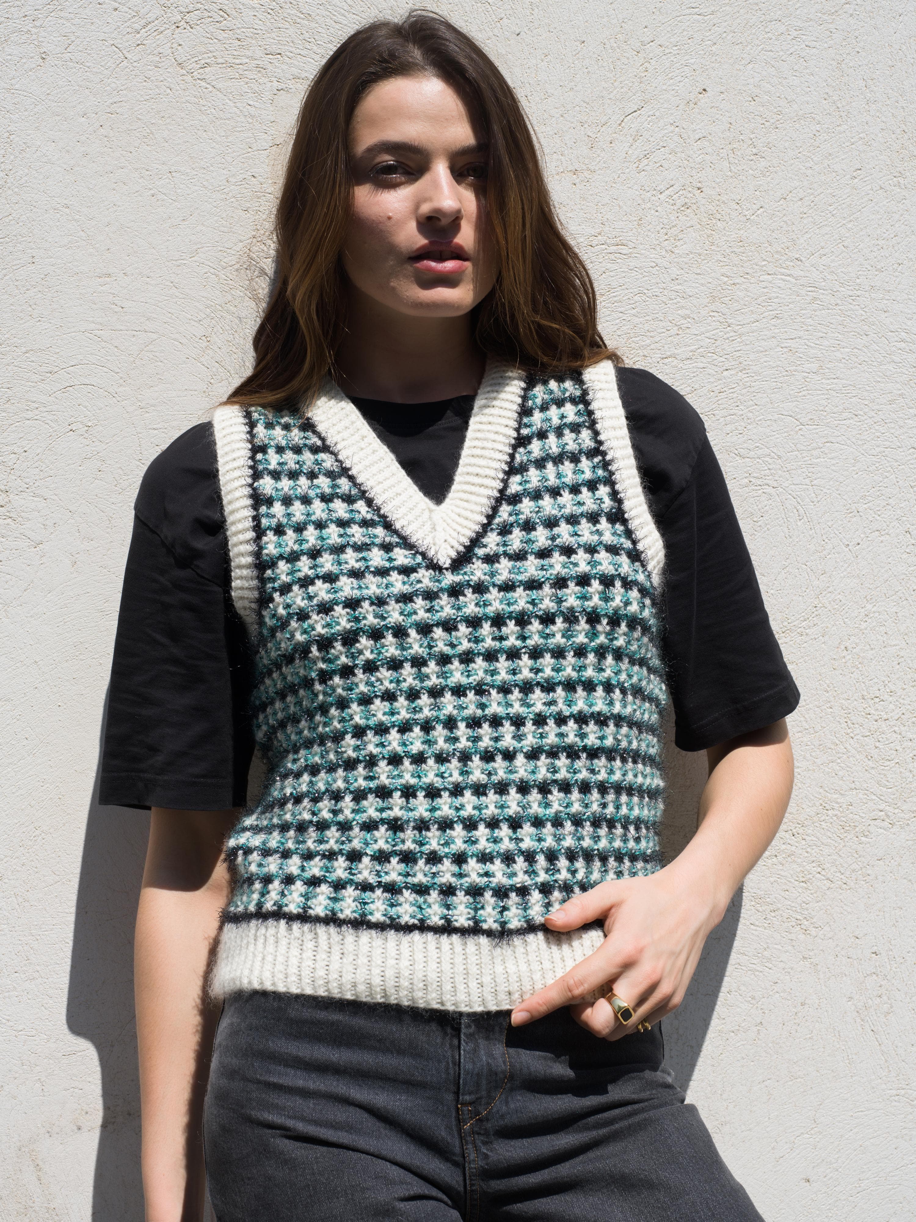 Annyblatt Brooklyn canotta kit maglia mohair merino