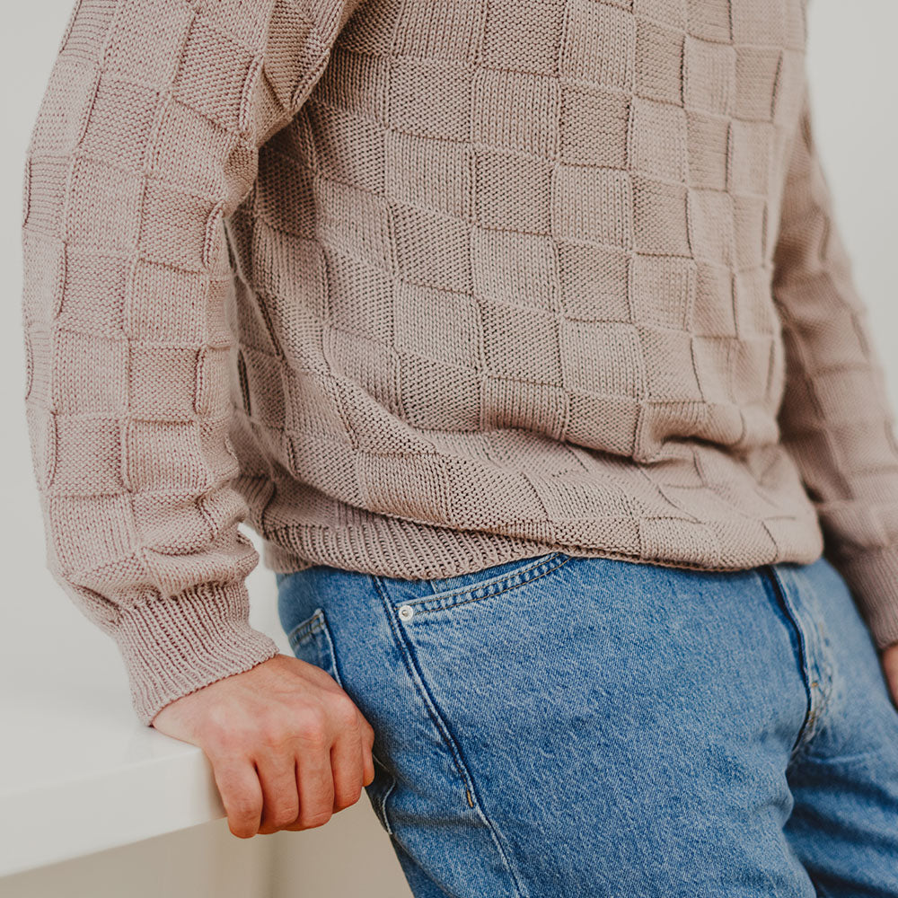 Pascuali Camilo Pullover schema maglia cotone quadri