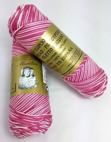 Morillas Zepelines Ne 5/2 cotone perlato rosa 32 x2 multicolore