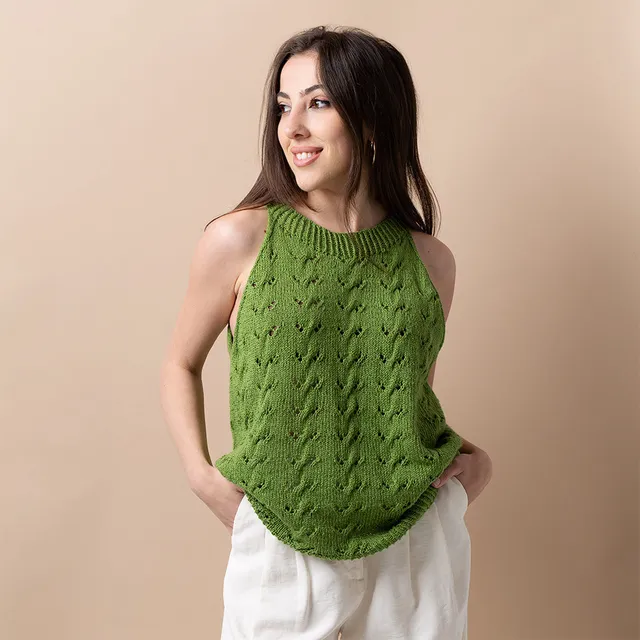 Pascuali Summer Twist Top schema maglia PDF cotone