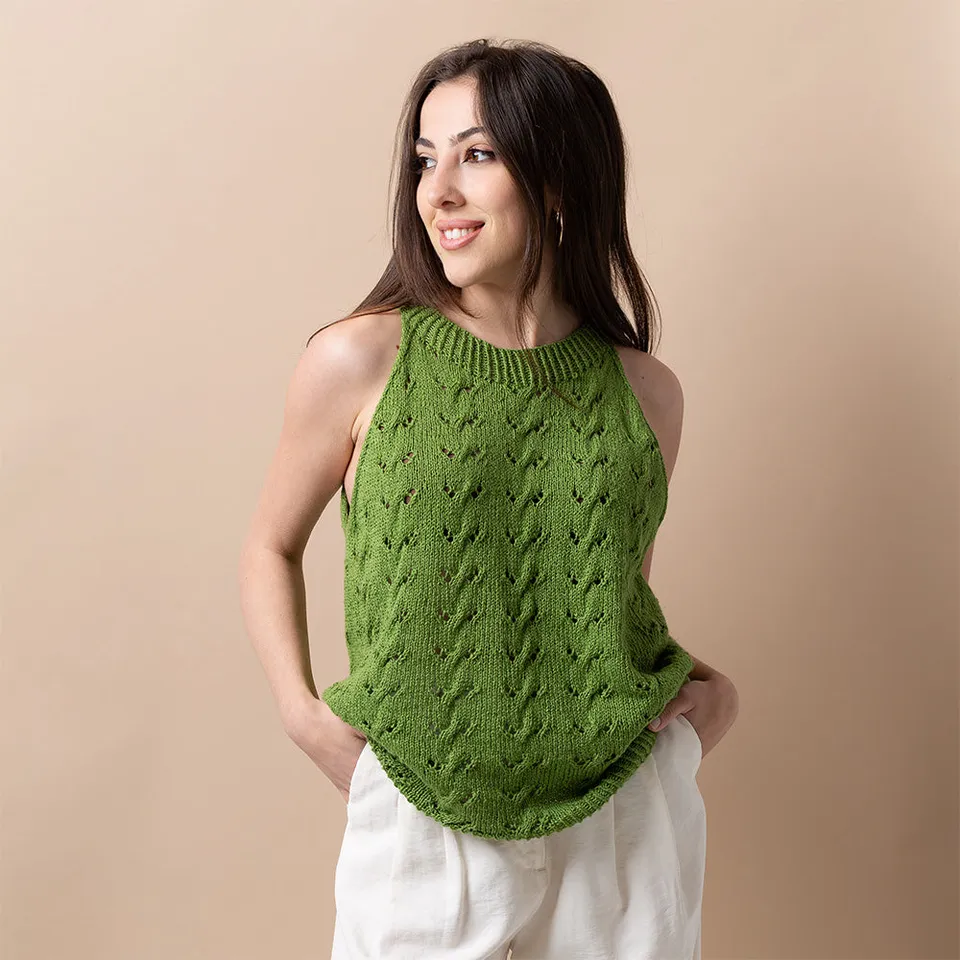 Pascuali Summer Twist Top schema maglia PDF cotone