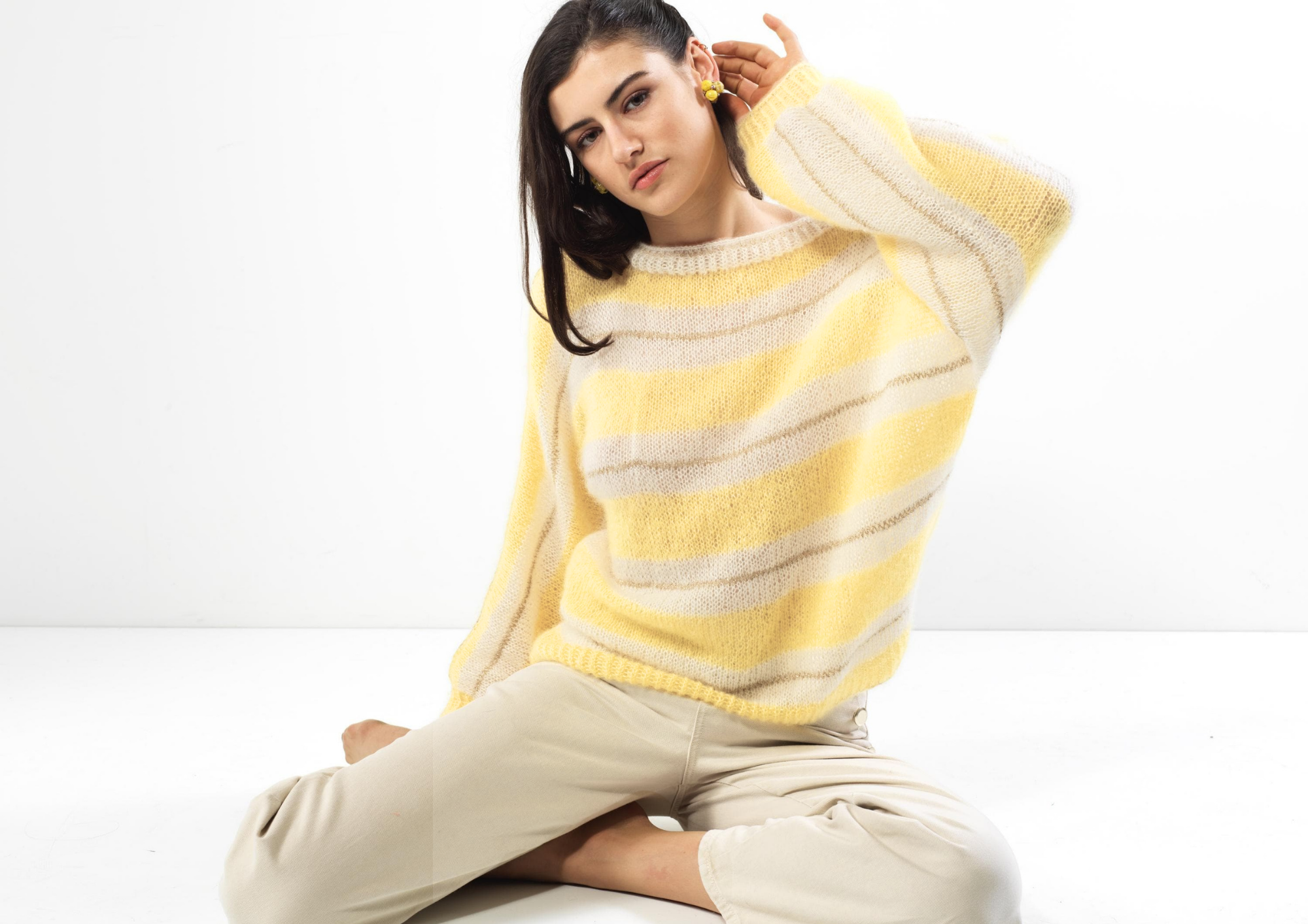 Annyblatt Honey Moon Judith pull modello maglia a righe