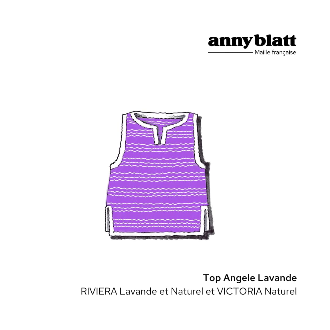 Anny Blatt Angèle kit top maglia cotone estivo