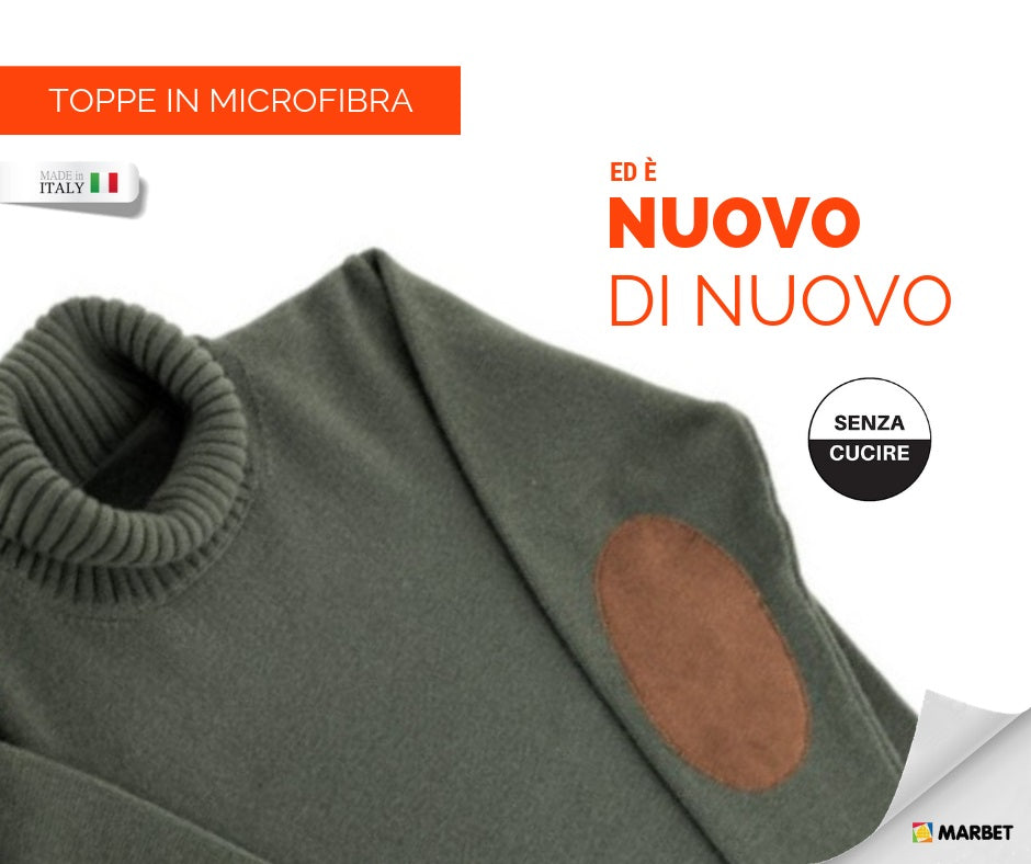Il Filo di Arianna toppe scamosciate termoadesive nero piccola