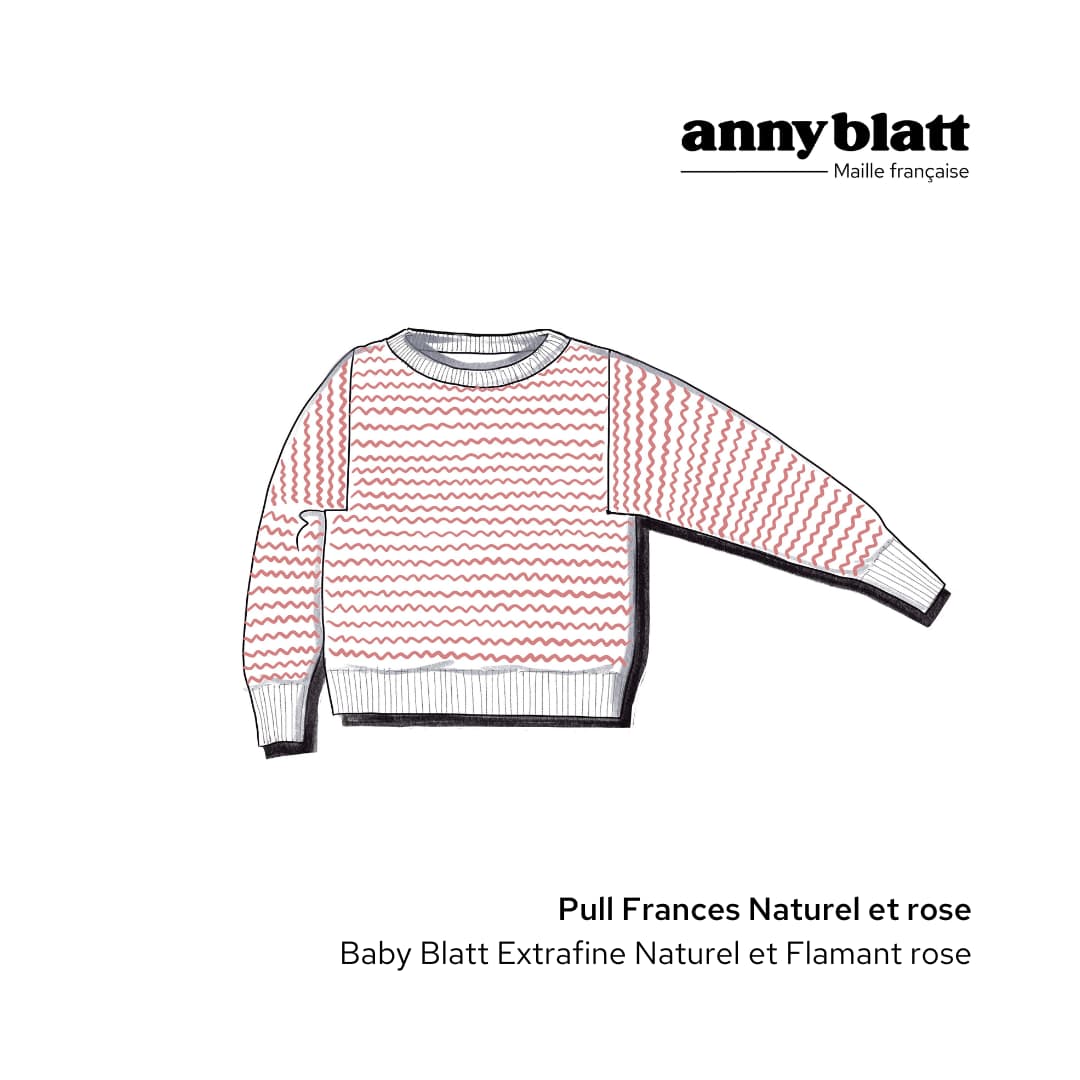 Anny Blatt Frances kit maglione merino naturale verde S
