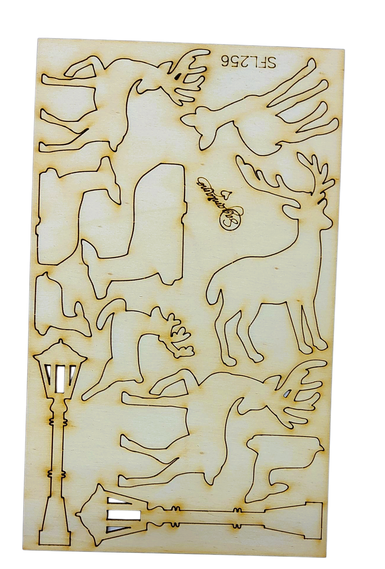 Il Filo di Arianna Renne SFL256 Sagome Legno 3-10 cm paesaggi