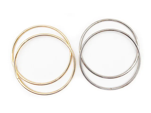 Il Filo di Arianna Manici Anello manici acciaio oro 10 cm 2 pz