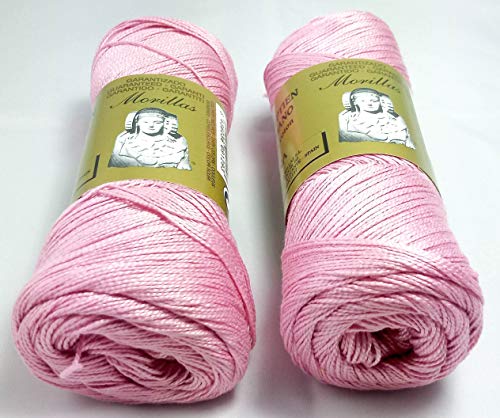 Morillas Zepelines Ne 8/2 cotone perlato rosa 37 2x75 g mercerizzato
