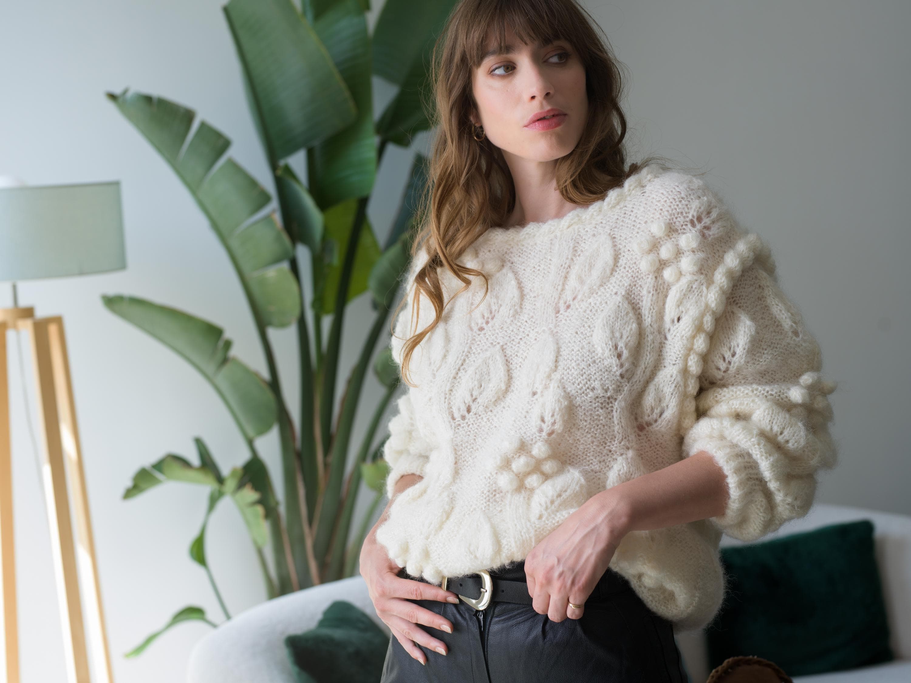 Annyblatt Celine kit maglia pull lana mohair