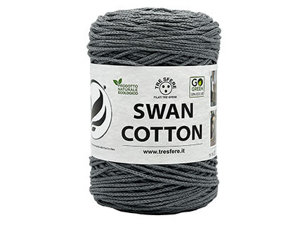 Swan Cotton 2501 cordino cotone nero 250 g tinta unita