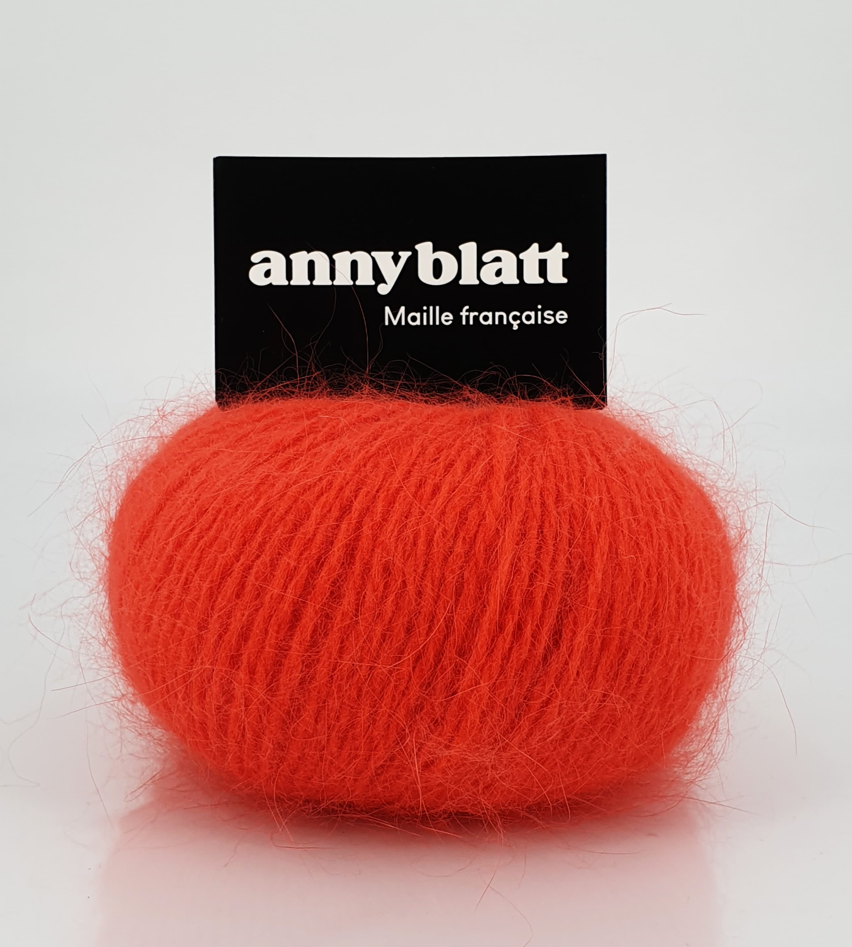 Anny Blatt Perlina gilet angora nero smanicato