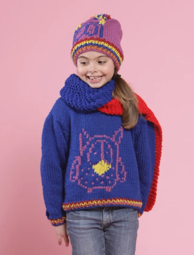 Rosarios4 115 Mocho schema maglione bambino cappello