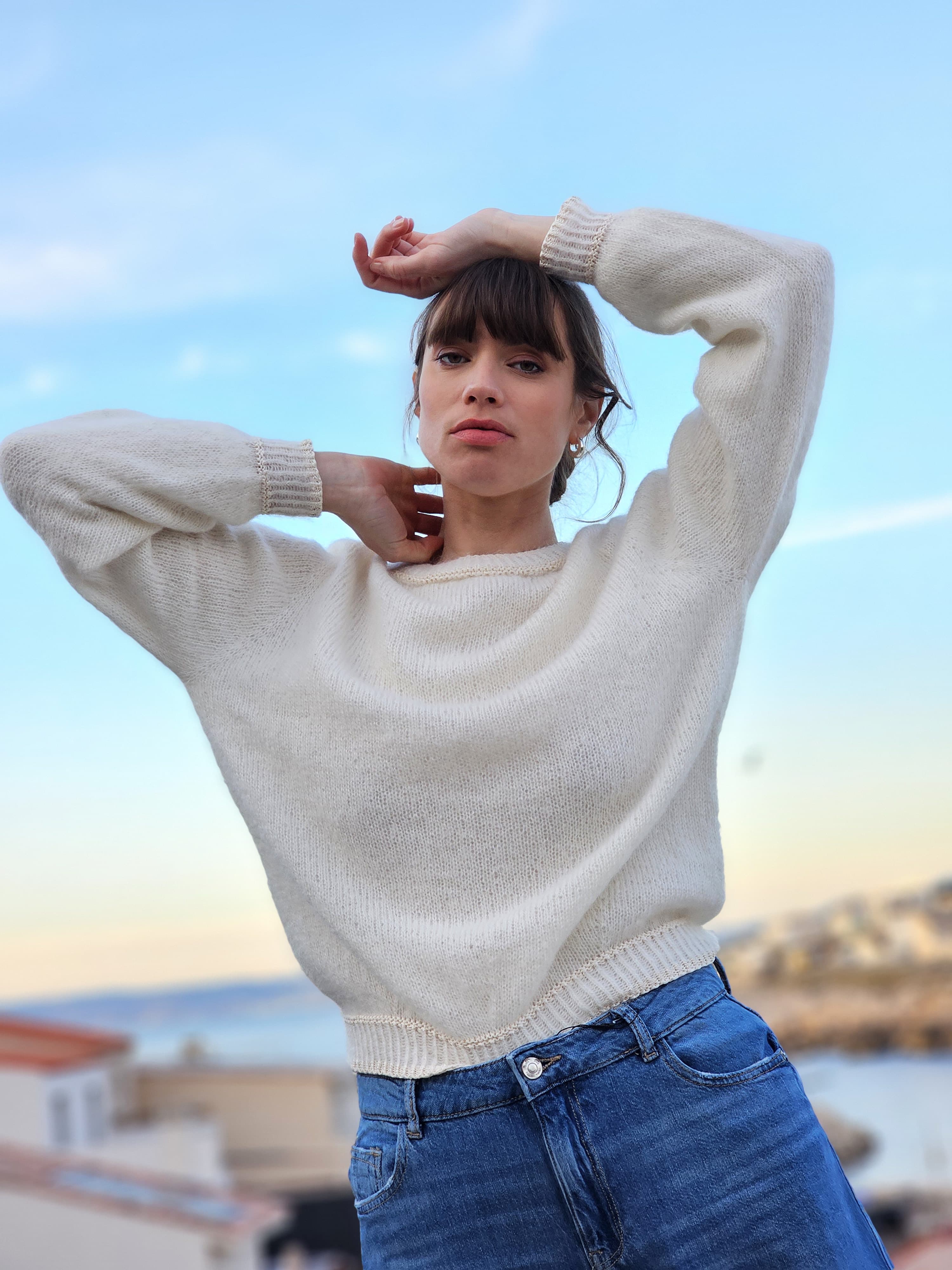 Anny Blatt Anouk kit maglia maglione taglia M naturale