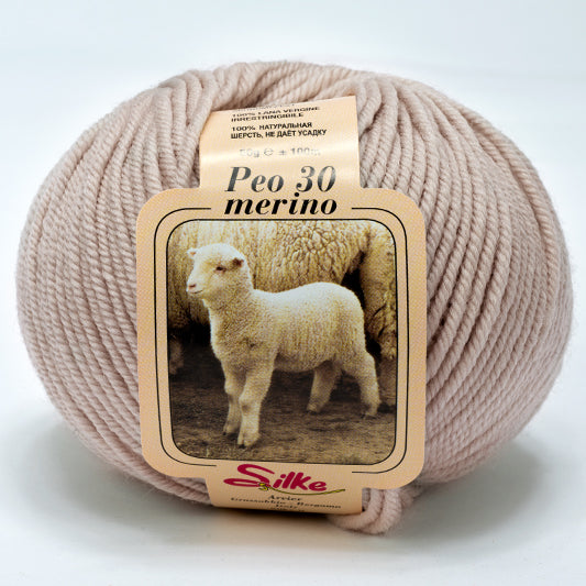 Il Filo di Arianna Peo lana merino gomitolo 50 g panna 800