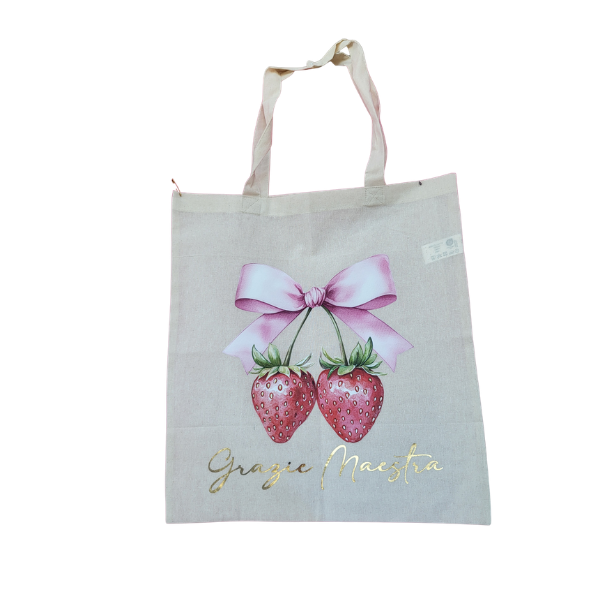 Il Filo di Arianna Shopper Cotone personalizzata borsa