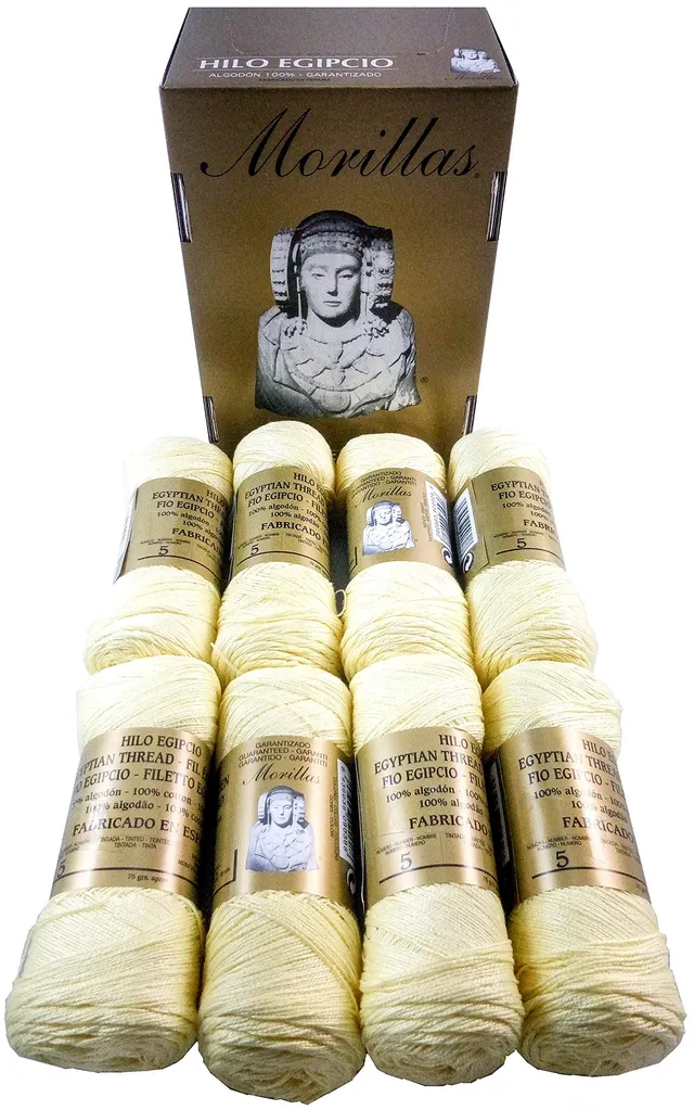 Morillas Zepelines Ne 5/2 filo di cotone giallo 3 x8 mercerizzato