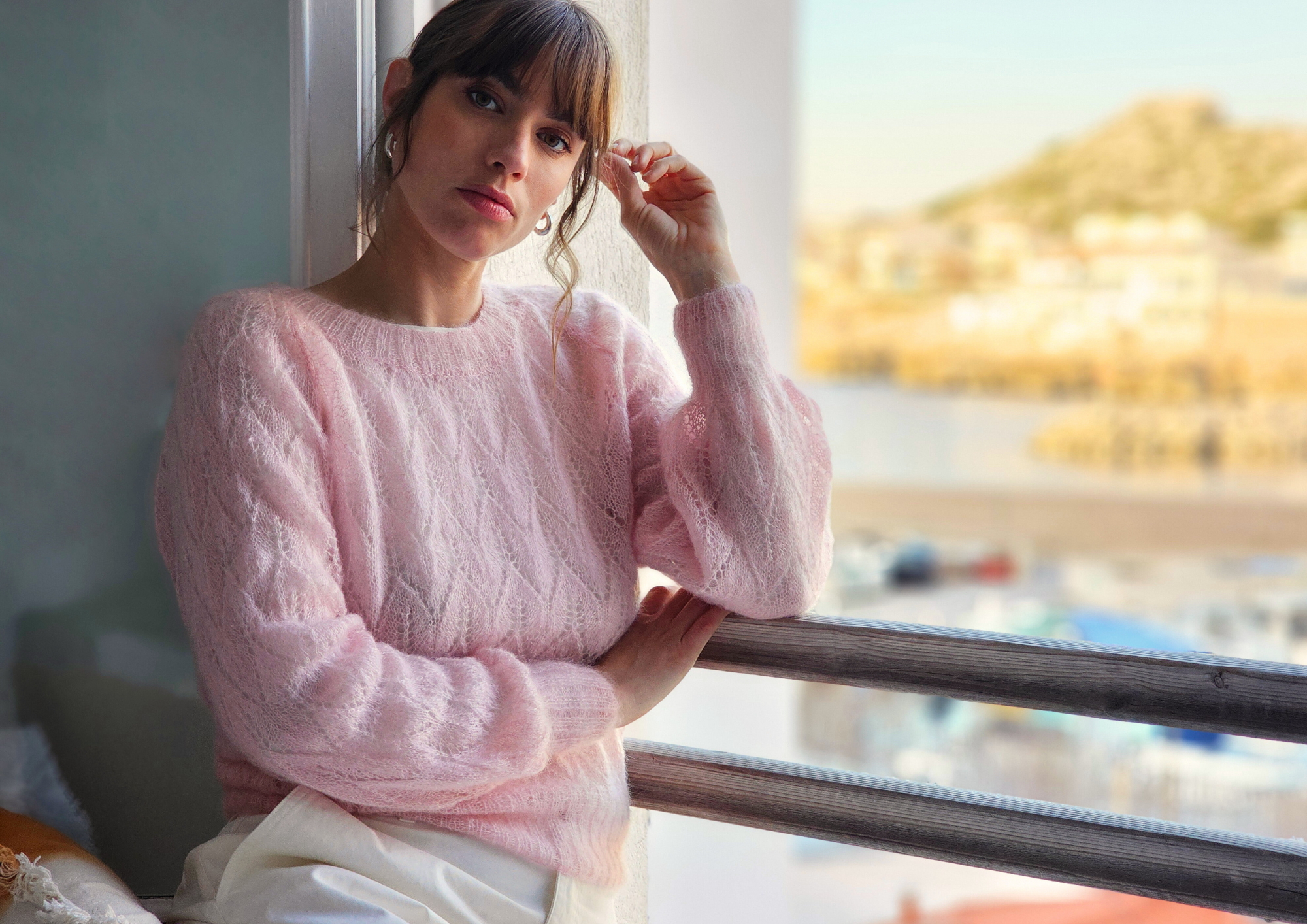Annyblatt July pullover kit maglia mohair S confetto leggero