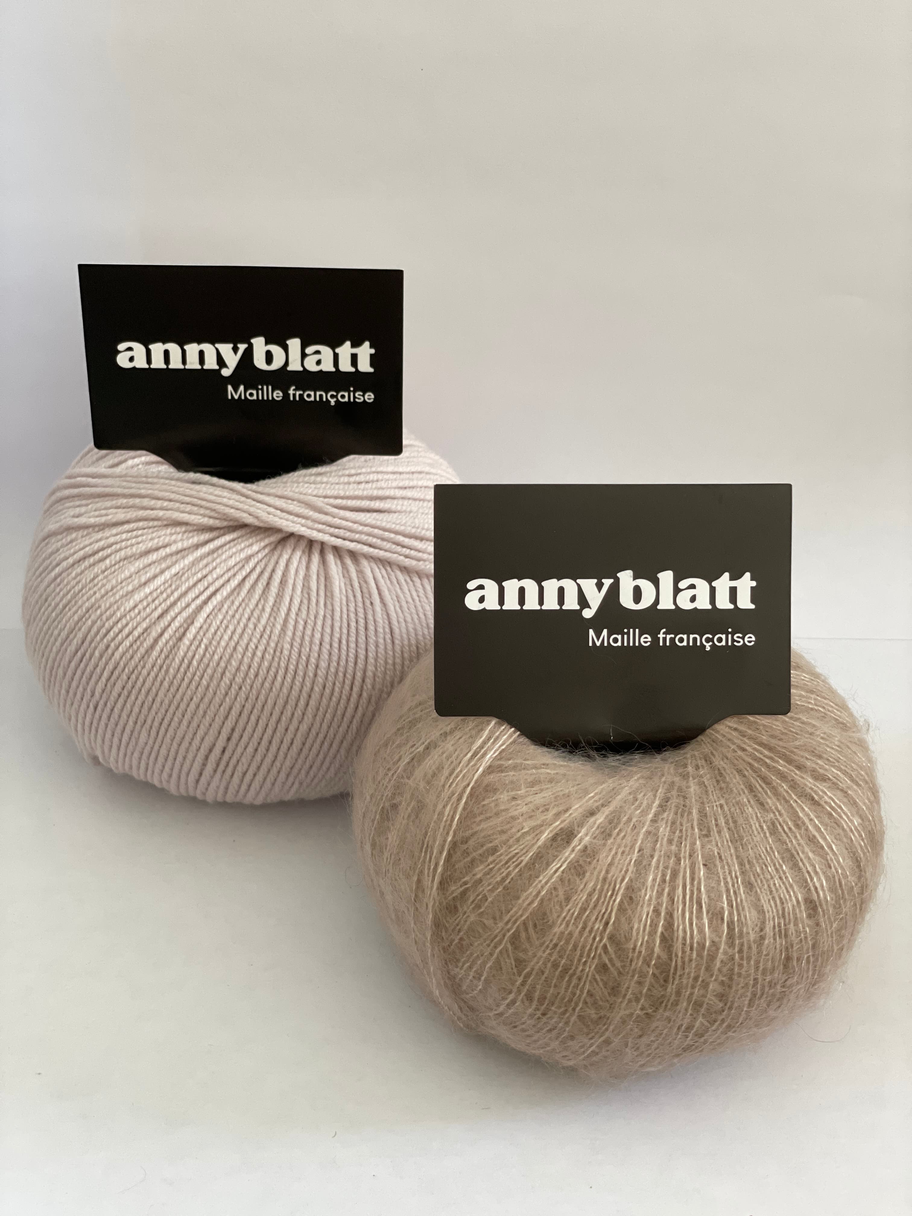Annyblatt Acacia cappotto neonato kit maglia taglia 1 perla