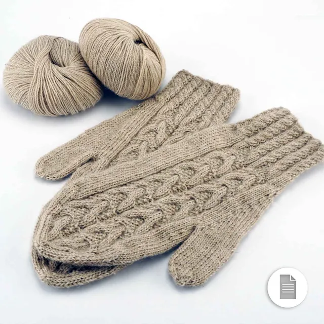 Pascuali Royal Mittens muffole schema maglia ai ferri