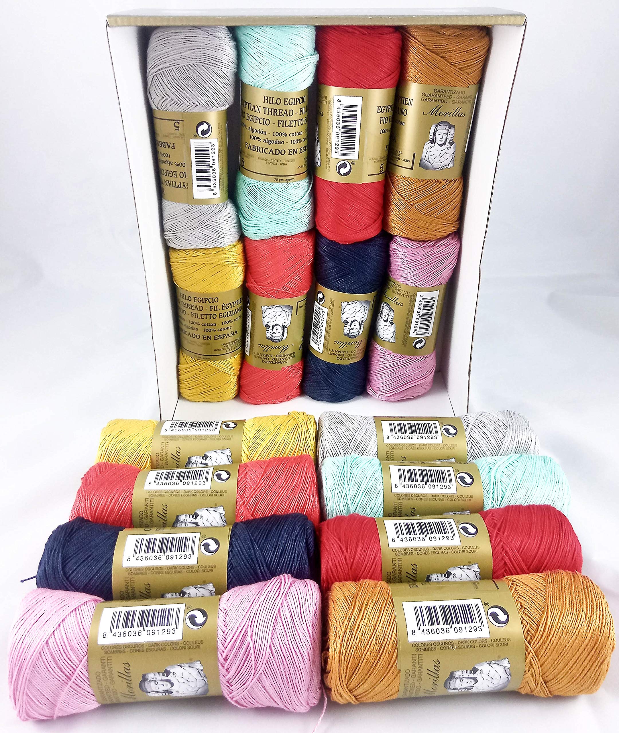 Morillas Zepelines Ne 5/2 cotone perlato assortiti 16pz