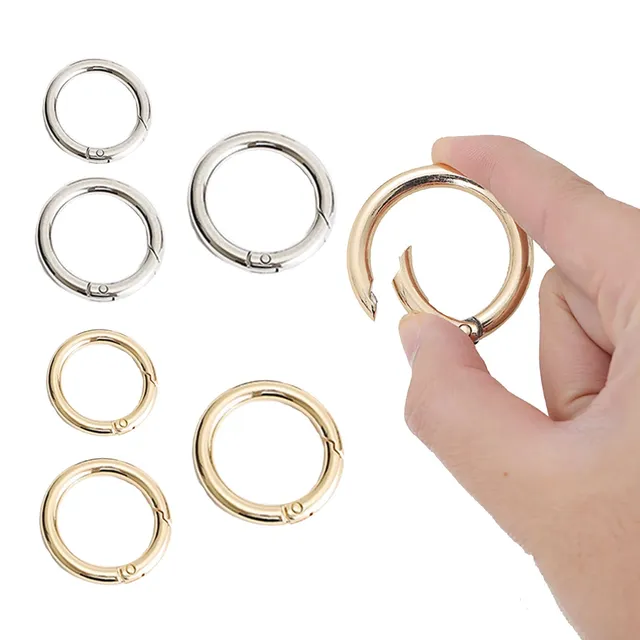 Il Filo di Arianna moschettone anello ventaglio 20mm nichel 4pz
