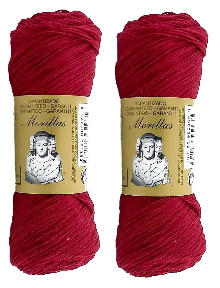 Morillas Zepelines Ne 5/2 cotone perlato granata 18 2x75 g tinta unita