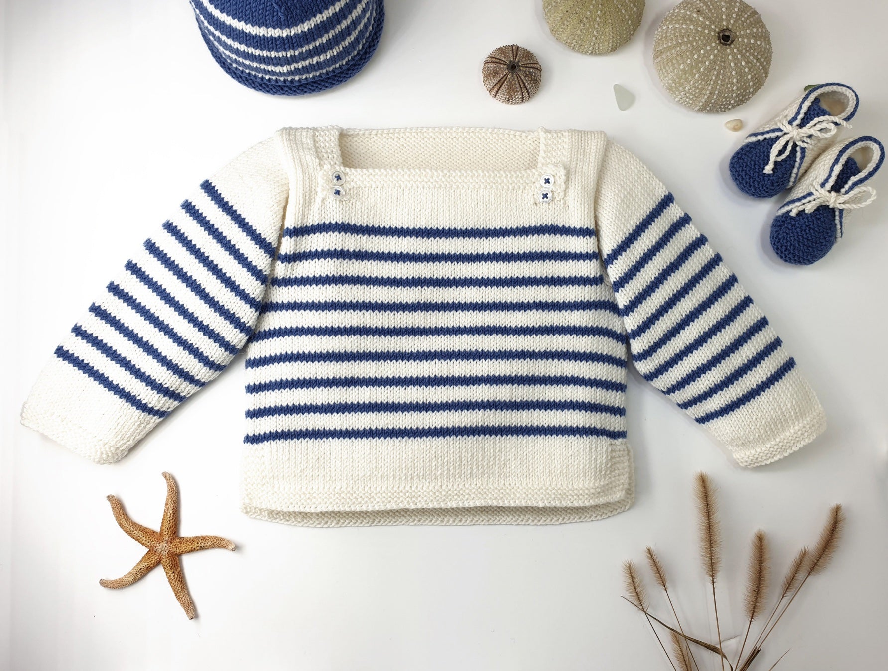 Anny Blatt Yucca kit marinière bebè merino 2