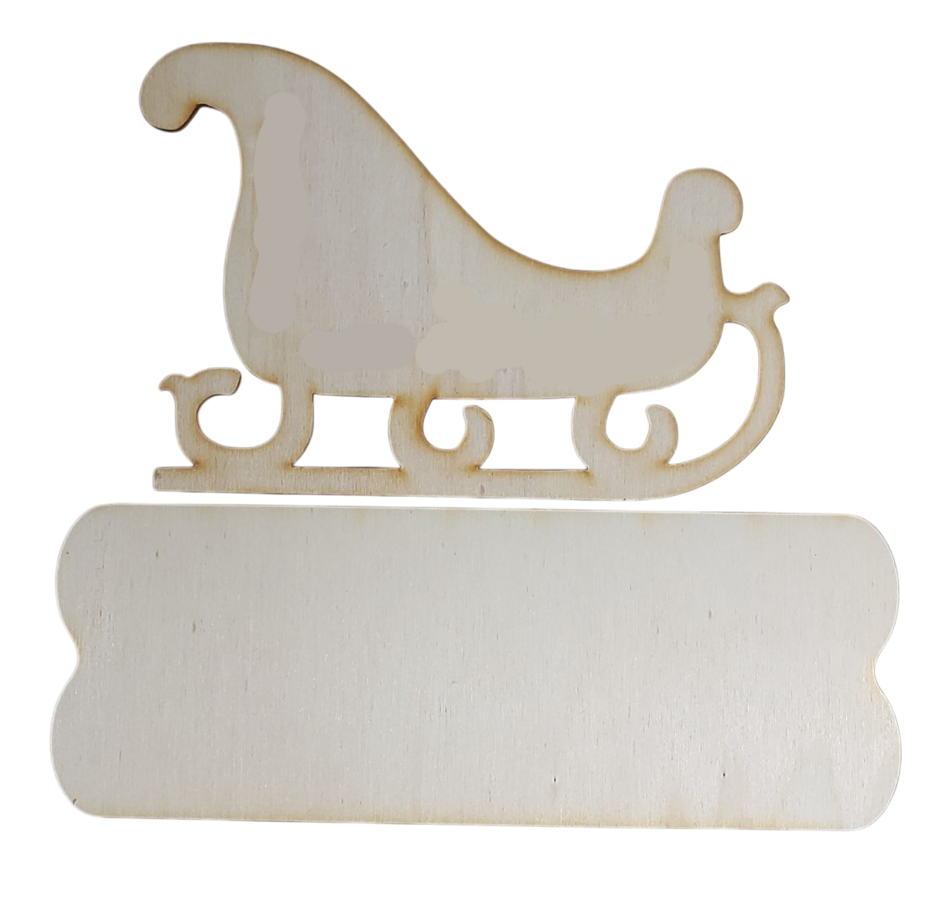 Il Filo di Arianna Sagomiamo Slitta SFL259A legno 12x15cm