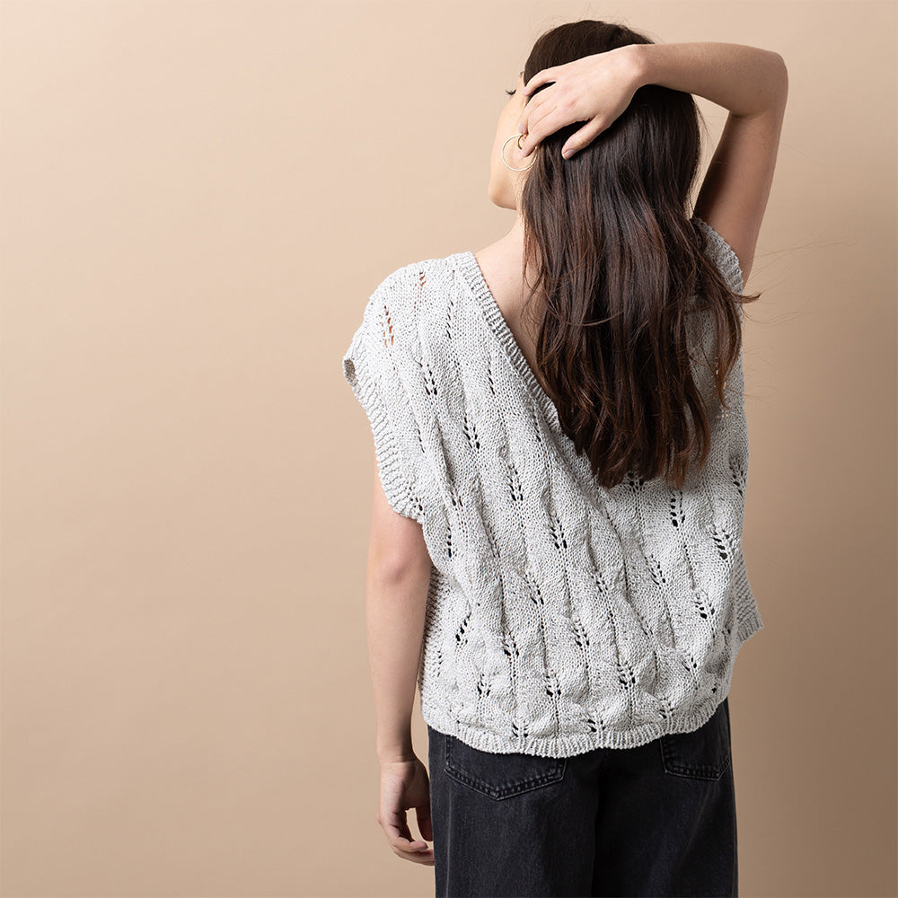 Pascuali Beech Leaf Shirt schema maglia cotone traforata