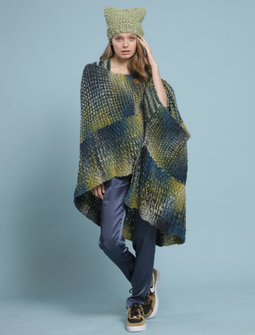Rosarios4 Allegro 109 schema poncho lungo donna