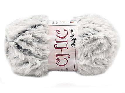Il Filo di Arianna Chic filato pelliccia bianco 01 100 g pelo lungo
