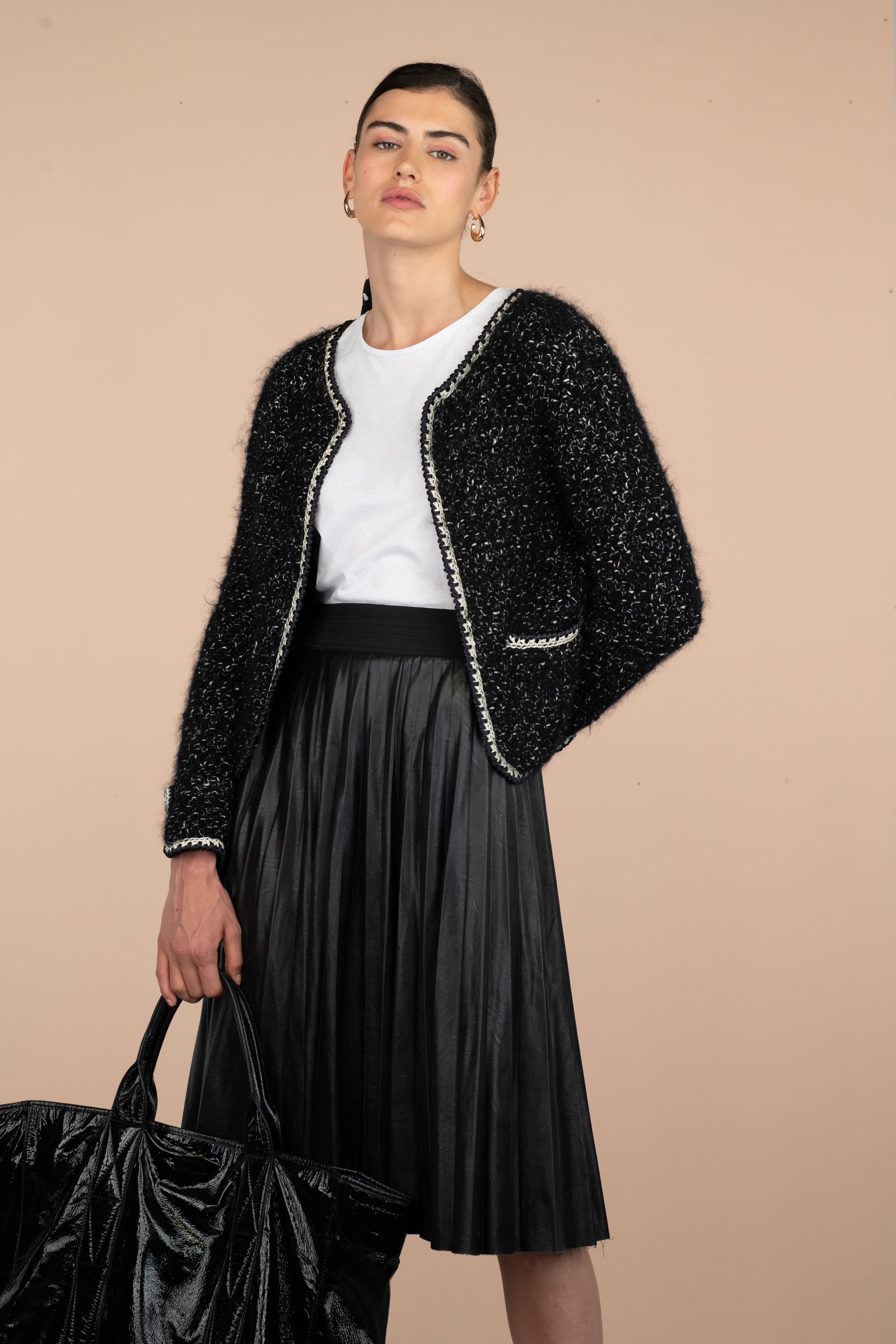 Anny Blatt Lily giacca kit maglia tweed taglia S