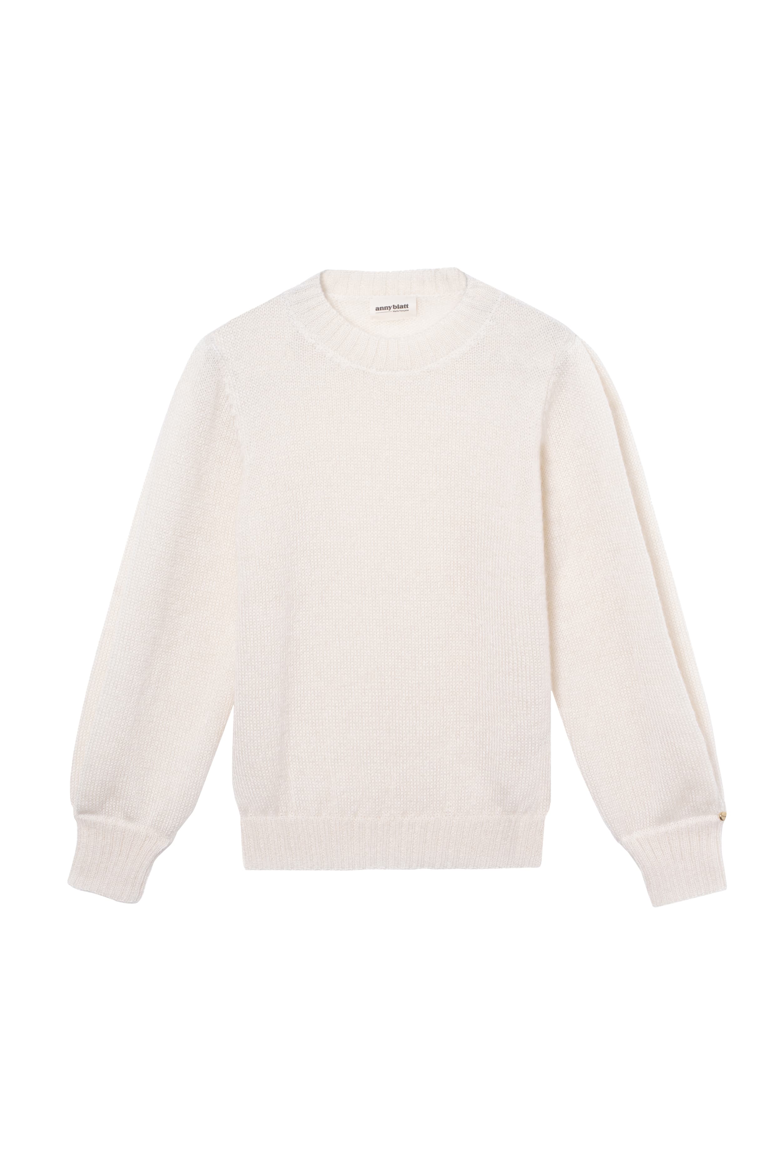 Anny Blatt Alix Naturel maglione mohair e seta