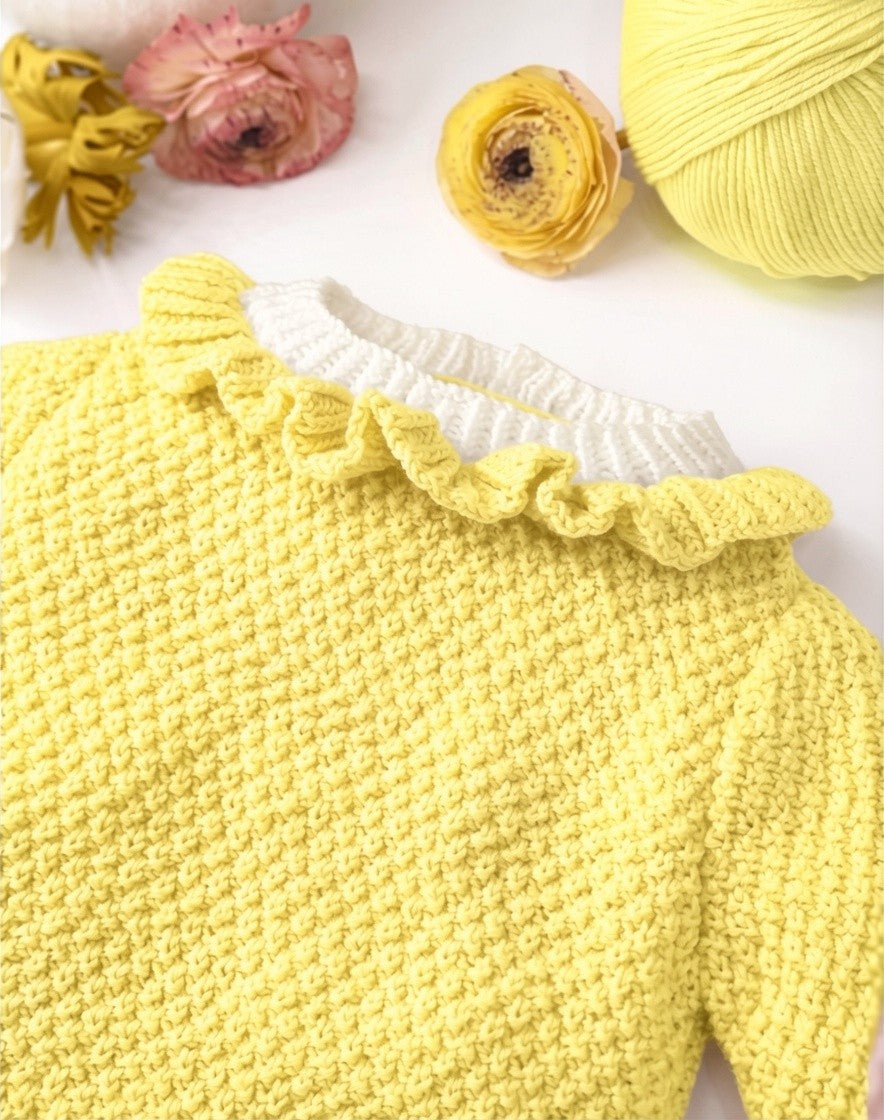 Anny Blatt Violette kit golfino neonato merino