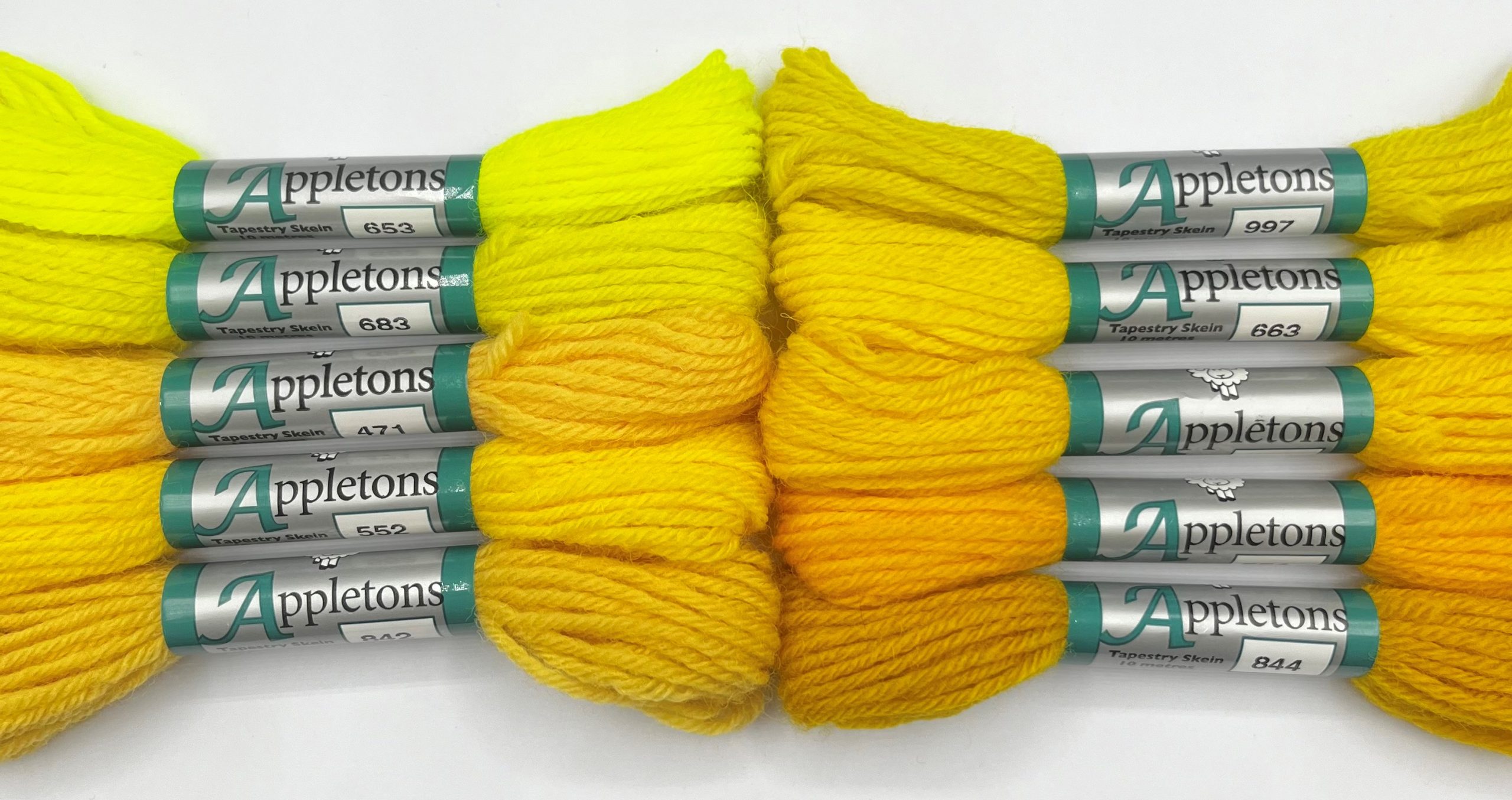 Appleton Tapestry 4 Ply lana da arazzo collezione gialli