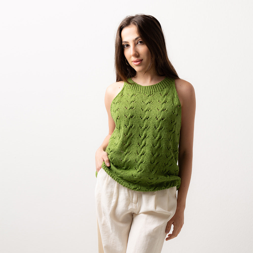 Pascuali Summer Twist Top schema maglia PDF cotone