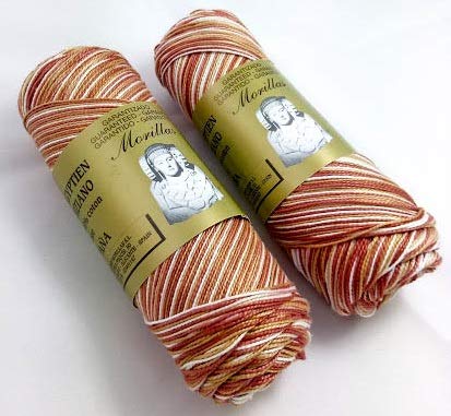 Morillas Zepelines Ne 8/2 cotone perlato marrone 31 2x75 g multicolore