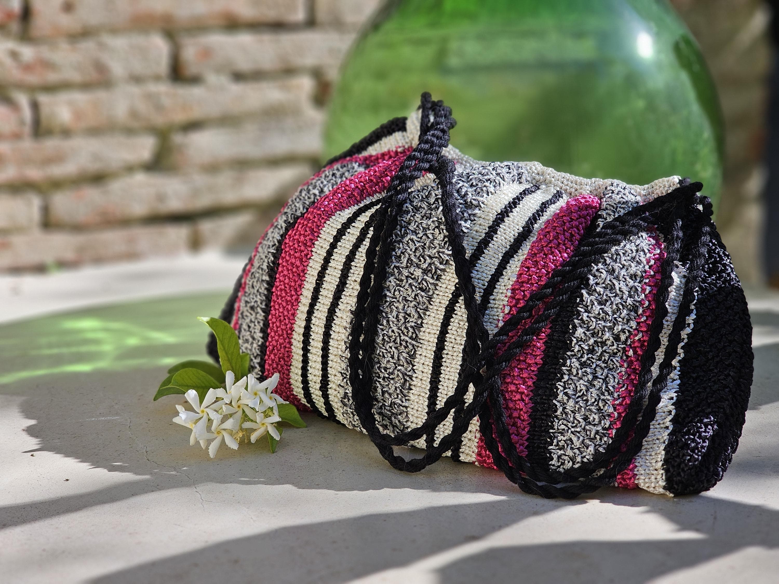 Anny Blatt Kathleen borsa kit maglia cotone sorbet