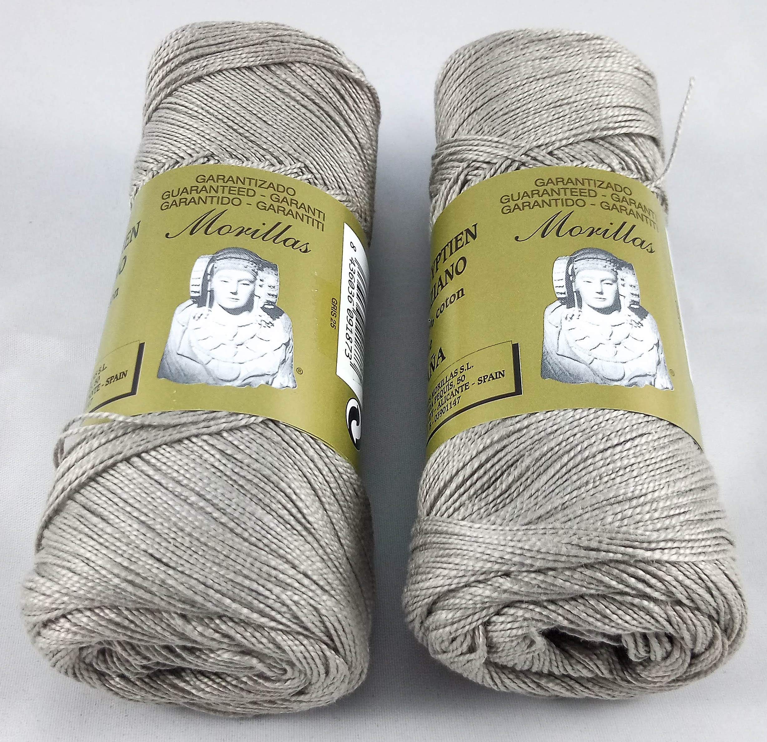 Morillas Zepelines Ne 5/2 cotone perlato 2 pezzi grigio 25