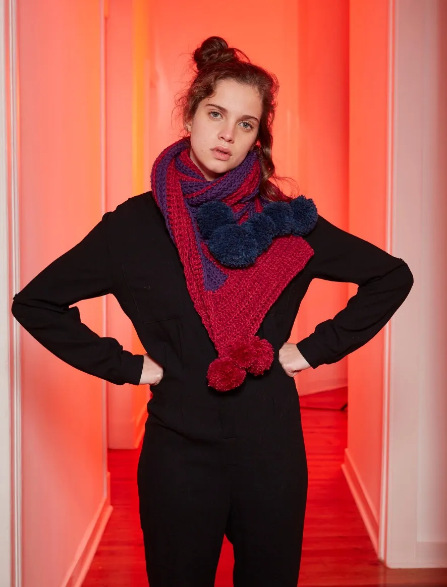 Rosarios4 128 Merino Land schema sciarpa bimbo