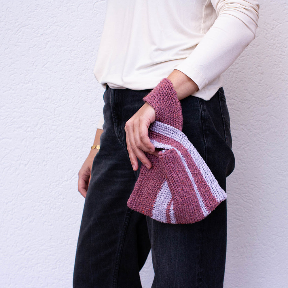 Pascuali Aja Knot Bag modello borsa uncinetto cotone