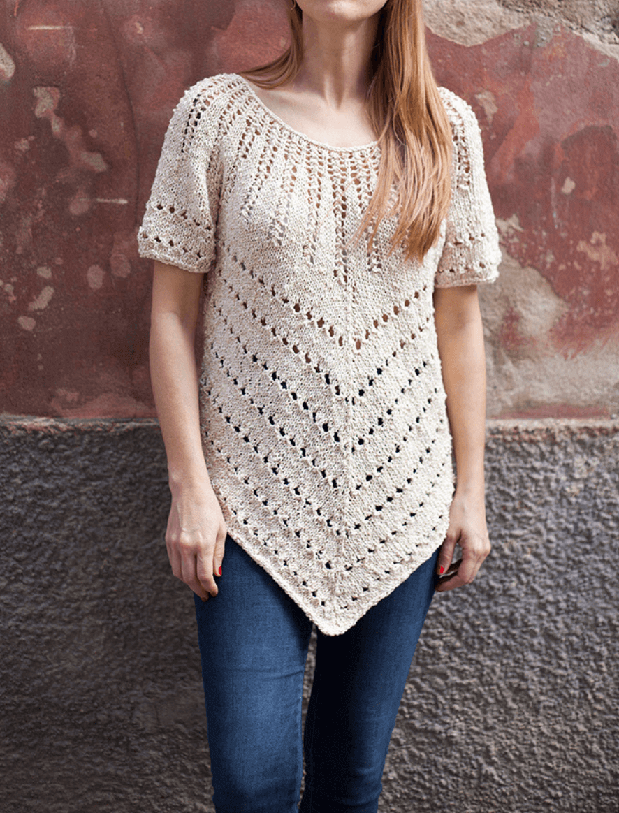 Rosarios4 163 Tunica Cocoon modello maglia donna